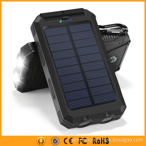 Electric Portable Solar Power Bank Charger 8000mAh for Mobile Phones